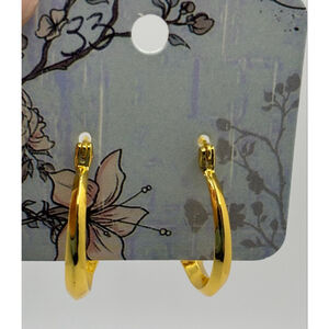 Gold Tone Hoop Earrings NWOT